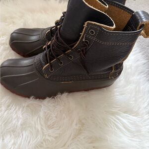L.L. Bean Black and Brown Winter Boots